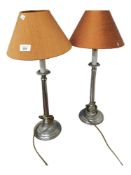 PAIR OF ELECTRIC LAMPS