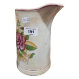 LARGE SPONGEWARE ANTIQUE JUG