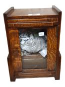 ART DECO SMOKERS CABINET COMPLETE WITH TOBACCO JAR