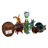 GLASS ANIMAL PAPERWEIGHTS