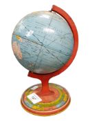 1950s TINPLATE WORLD GLOBE