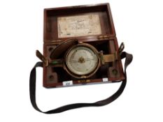 VICTORIAN CASED BRASS MINERS COMPASS