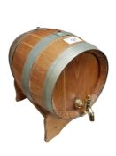 SMALL WHISKEY BARRELL WITH TAP