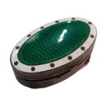 SILVER AND ENAMEL PILL BOX CHESTER C1909