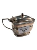 GEORGIAN SILVER MUSTARD POT 129G OF SILVER