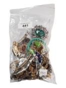 BAG OF COSTUME JEWELLERY