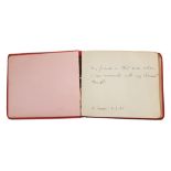 1930'S AUTOGRAPH BOOK WITH MANY ORIGINAL PHOTOGRAPHS