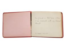 1930'S AUTOGRAPH BOOK WITH MANY ORIGINAL PHOTOGRAPHS