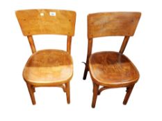 2 CHILDRENS BENTWOOD CHAIRS