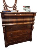 VICTORIAN MAHOGANY SCOTCH CHEST OF DRAWERS