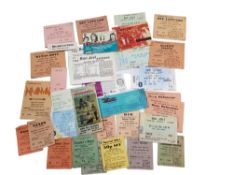 QTY OF VINTAGE & SOME RARE MUSIC CONCERT TICKETS
