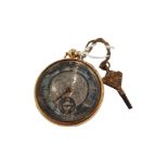 18 CARAT GOLD POCKET WATCH - TOTAL GROSS WEIGHT 106.9 GRAMS - MISSING THE GLASS FRONT.