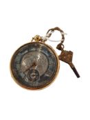18 CARAT GOLD POCKET WATCH - TOTAL GROSS WEIGHT 106.9 GRAMS - MISSING THE GLASS FRONT.