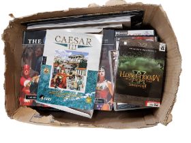 BOX OF COMPUTER GAMES, BOOKS, GAMES - MAJORITY MARVEL