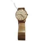 9 CARAT GOLD CASED GENTS BUREN WATCH