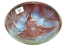 GLASS BOWL - BIRD PATTERN - IN THE STYLE OF LALIQUE