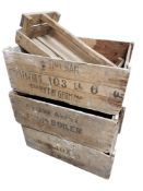 4 WOODEN CRATES