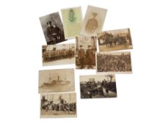 COLLECTION OF OLD MILITARY POSTCARDS TO INCLUDE ROYAL IRISH RIFLES