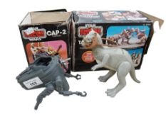 STAR WARS CAP-2 & TAUTAUN WITH BOXES A/F