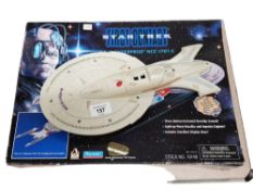 STAR TREK MODEL OF THE USS ENTERPRISE WITH BOX A/F
