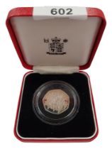 CASED 1998 UK SILVER PROOF PIEDFORT FIFTY PENCE COIN 25TH ANNIVERSARY EEC WITH CERTIFICATE