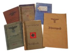 QUANTITY OF THIRD REICH WORK AND IDENTIFICATION PASSES