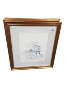 3 LTD EDITION ROWEL FRIERS PRINTS - SIGNED