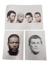 QUANTITY OF PRINTS - RICKY HATTON, SUGAR RAY ROBINSON, TOMMY HEARNS, MARVIN HAGLAR, ROBERTO DORAN