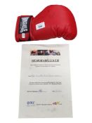 FRANK BRUNO SIGNED GLOVE WITH C.O.A