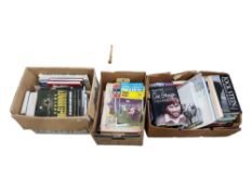 2 BOXES MOSTLY SPORTING GOODS & BOX FOOTBALL PROGRAMMES & BOOKLETS ON FOOTBALL