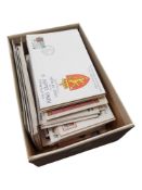 BOX OF COVERS - ISLE OF MAN, CHANNEL ISLANDS & GREAT BRITAIN (160+)