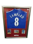 FRAMED SIGNED FRANK LAMPARD CHELSEA SHIRT