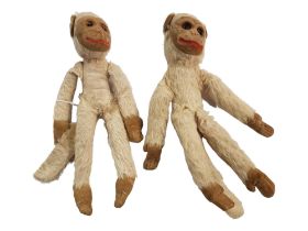 2 ANTIQUE TOY MONKEYS BY NORAH WELLINGS