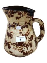 AUSTRALIAN MOTTLED POTTERY JUG