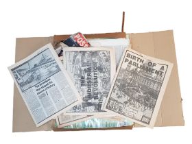 FOLIO OF OLD TIMES NEWSPAPERS