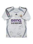 FRAMED SIGNED REAL MADRID SHIRT WITH C.O.A