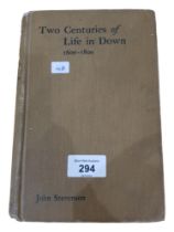 BOOK TWO CENTURIES OF LIFE IN DOWN 1600-1800