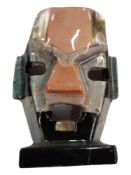 HIGHLY COLLECTABLE AGATE TRIBAL MASK