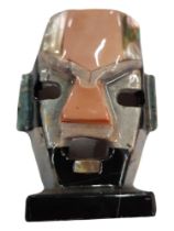 HIGHLY COLLECTABLE AGATE TRIBAL MASK