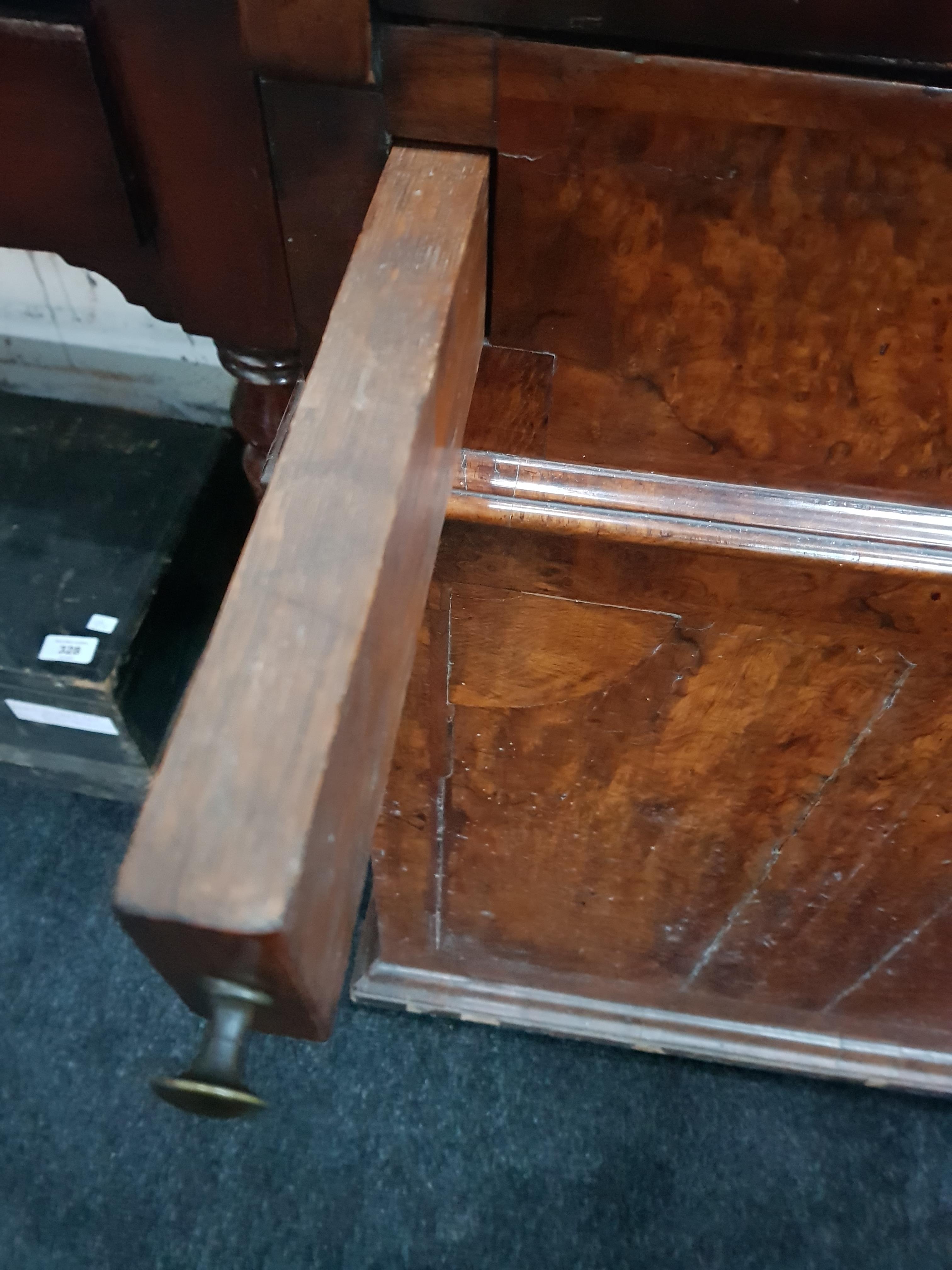 LATE 18TH CENTURY DUTCH/NORTHERN EUROPEAN WALNUT BUREAU CABINET WITH A RECTANGULAR CORNICE OVER A - Image 9 of 9