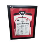 FRAMED SIGNED ULSTER RUGBY SHIRT