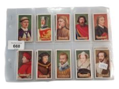 CIGARETTE CARDS BRITISH HISTORY SET