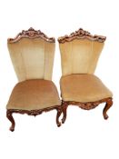 PAIR OF FIRESIDE CHAIRS