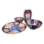 4 PIECES OF IMARI WARE