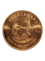 1981 GOLD KRUGGERAND