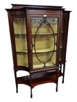 EDWARDIAN INLAID DISPLAY CABINET