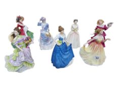 7 ROYAL DOULTON FIGURES