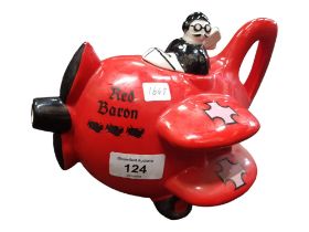 CARLTONWARE RED BARON TEAPOT