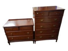 2 MID CENTURY CHEST OF DRAWERS