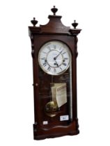 MAHOGANY WALL CLOCK